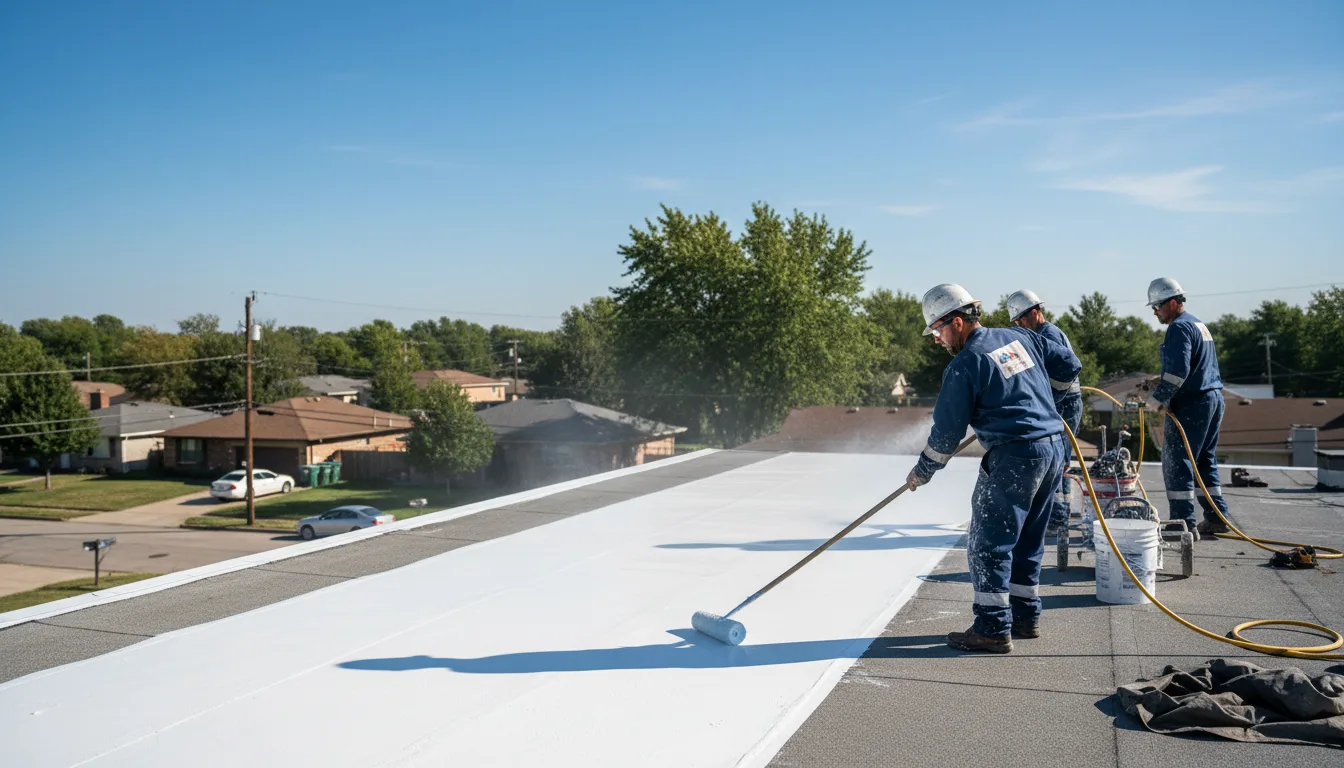 Commercial roof coating in Arlington, CO near me